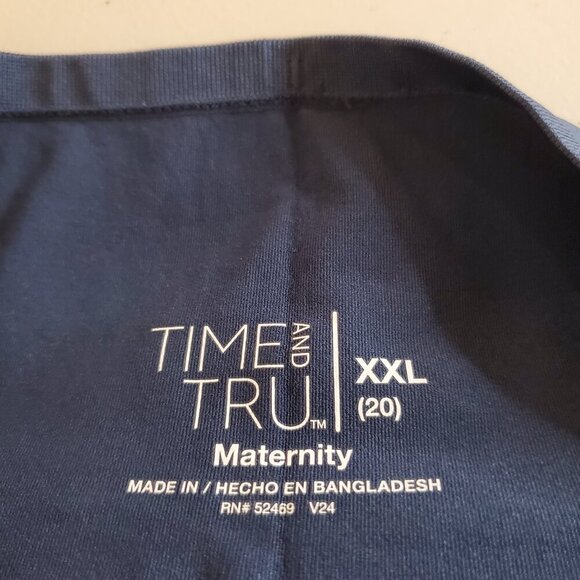 NEW  Time and Tru Maternity SZ XXL (20) Women's Straight Leg Distressed Jeans - Picture 8 of 9